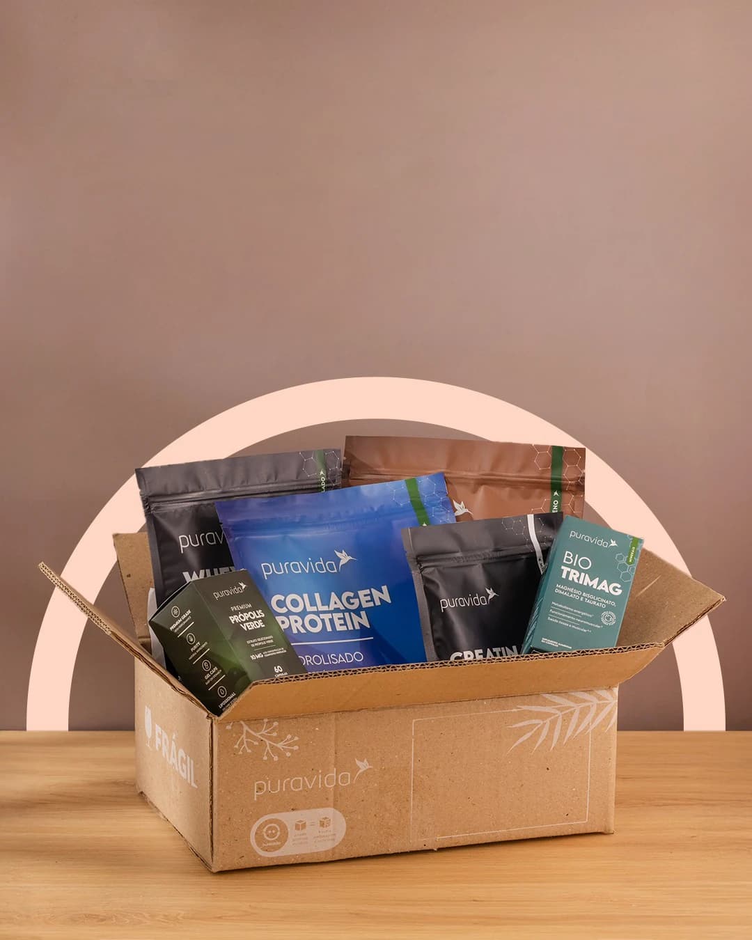 Banner da promoção Desconto de Boas-Vindas – R$100 OFF na primeira compra Puravida