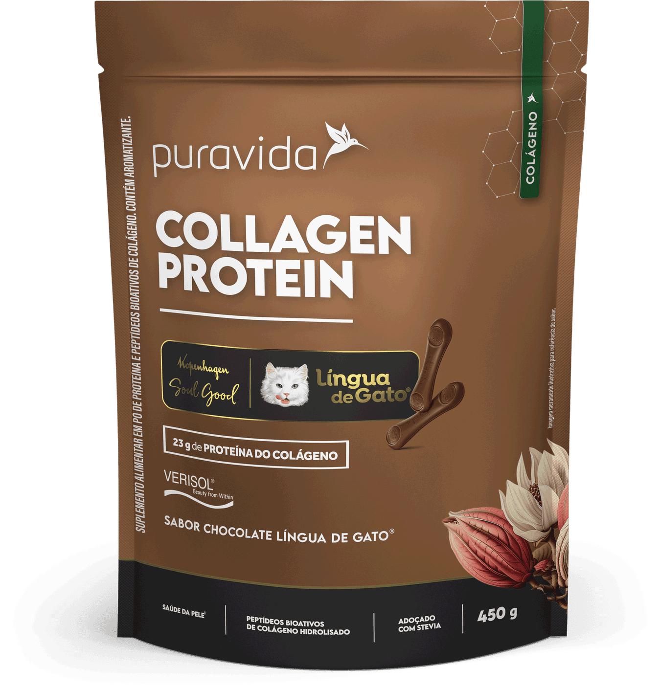 Collagen Protein Língua de Gato 450 g