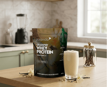 Whey Vanilla preparado na cozinha