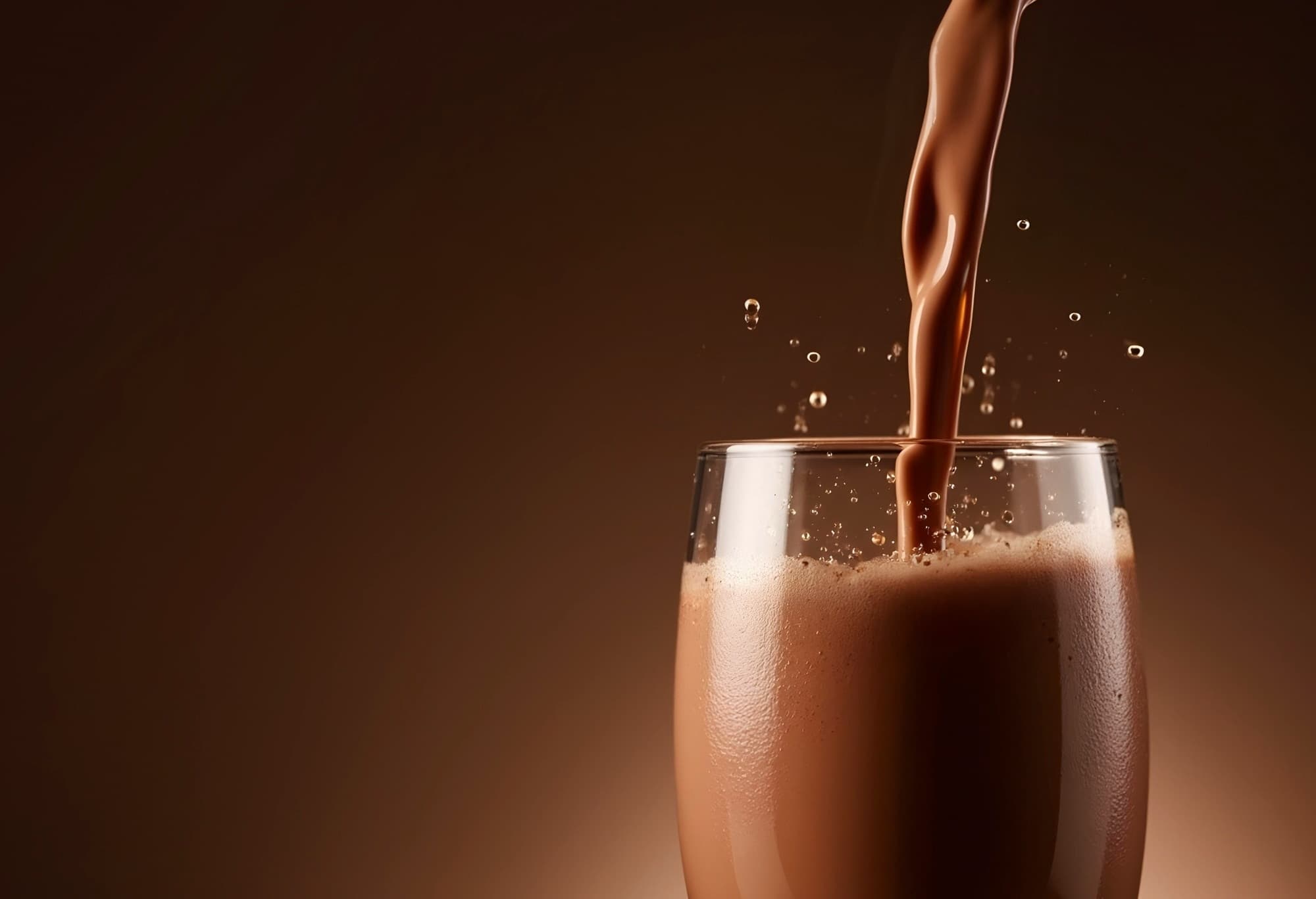 Collagen Protein sendo preparado no copo
