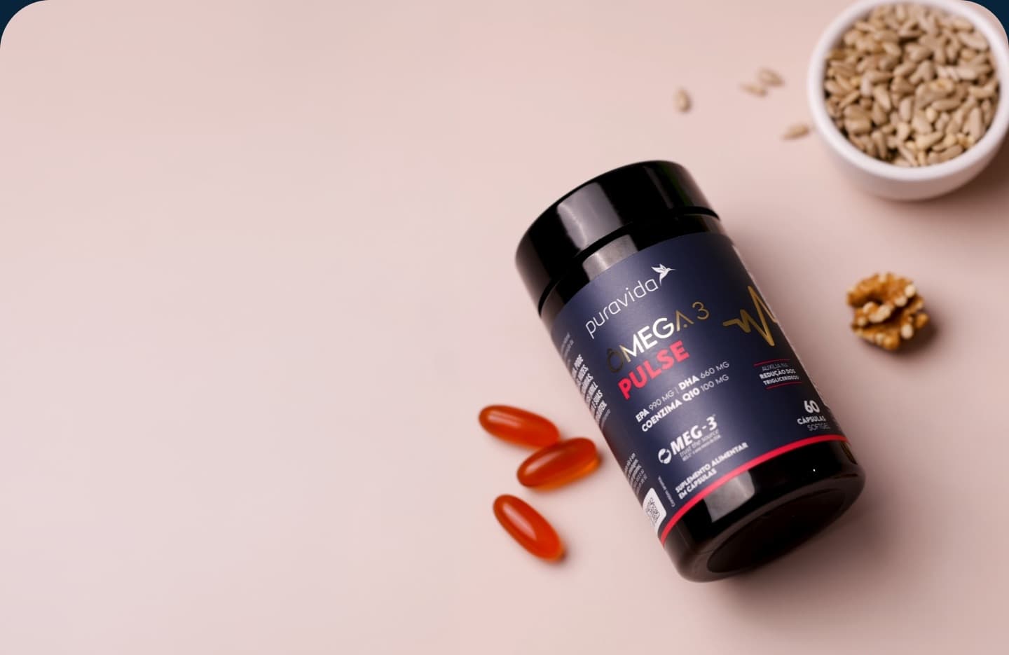 Ômega 3 Pulse e castanhas