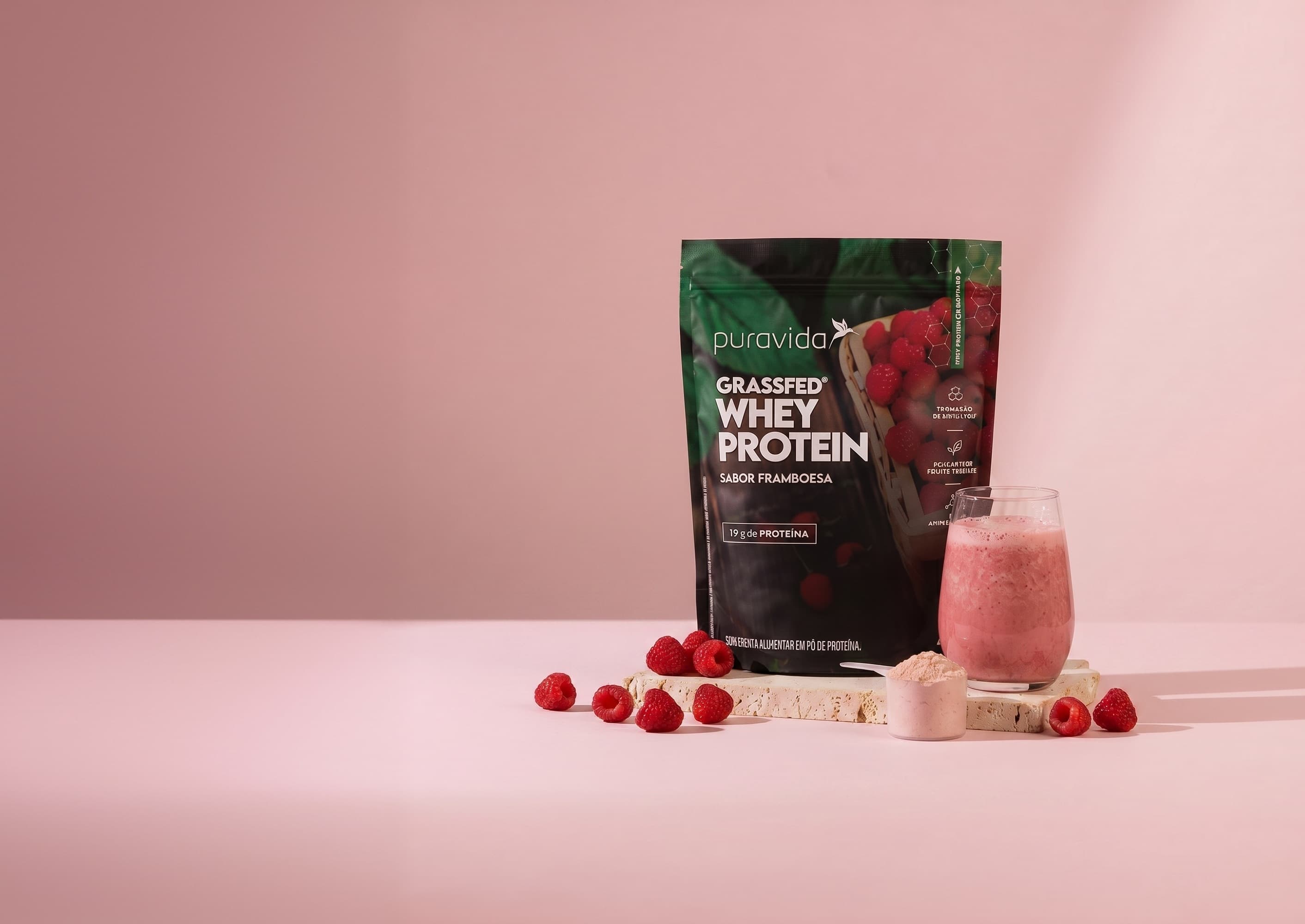 Whey Framboesa preparado
