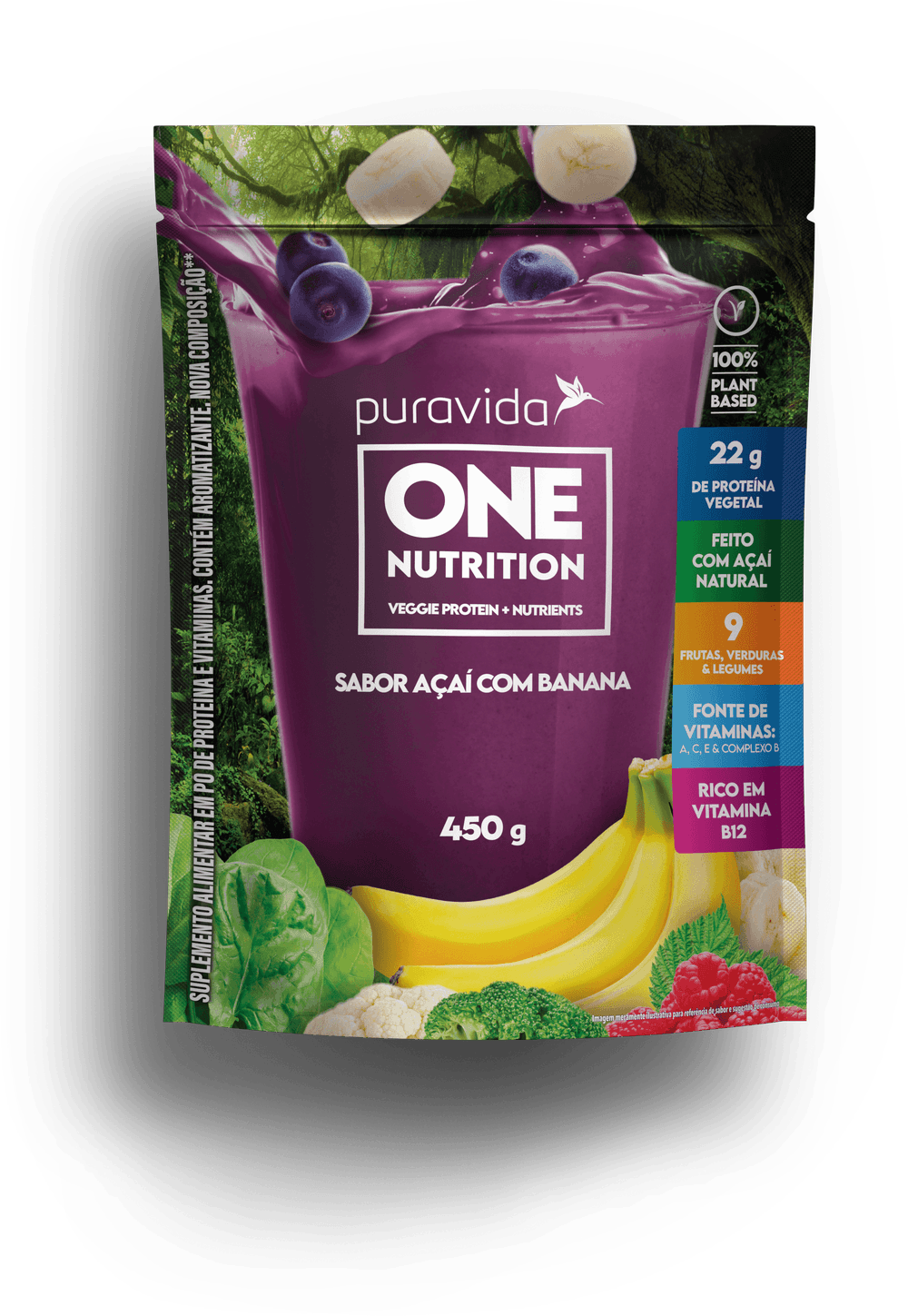 Pouch One Nutrition sabor açaí