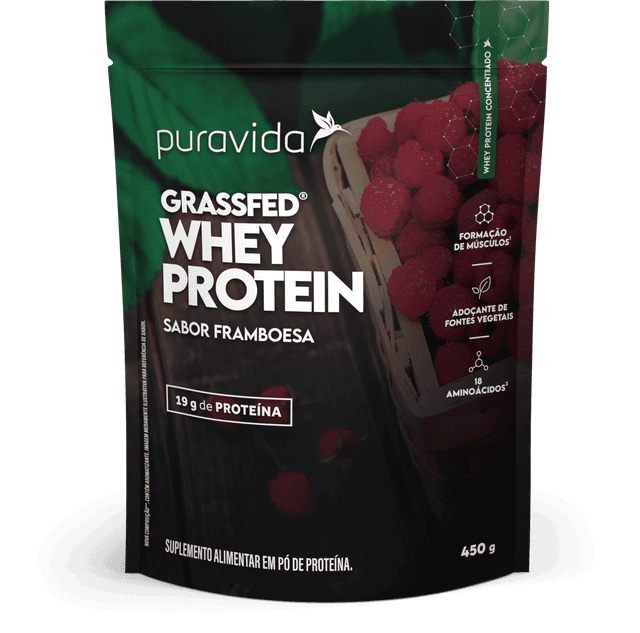 Whey Protein Grassfed Framboesa Whey Protein Grassfed Framboesa