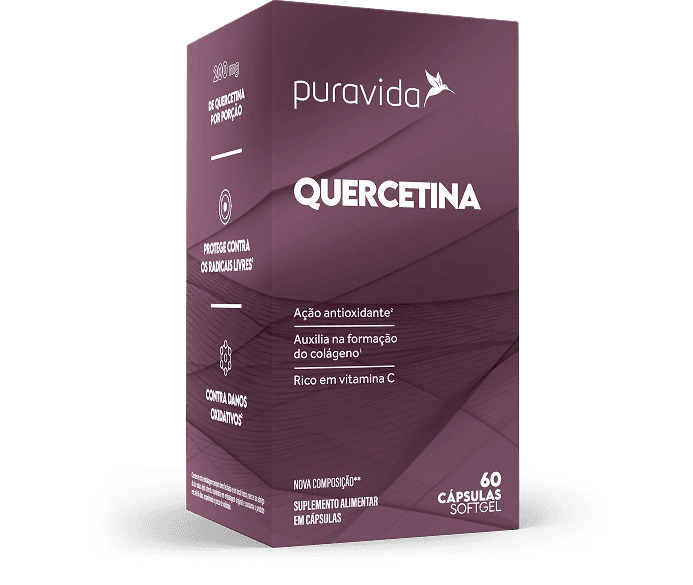 Quercetina Puravida Caixa do suplemento Quercetina Puravida