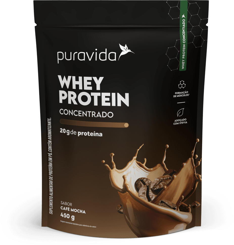 Whey Protein Concentrado sabor Café Mocha 450 g Pouch de Whey Protein Concentrado sabor Café Mocha 450 g