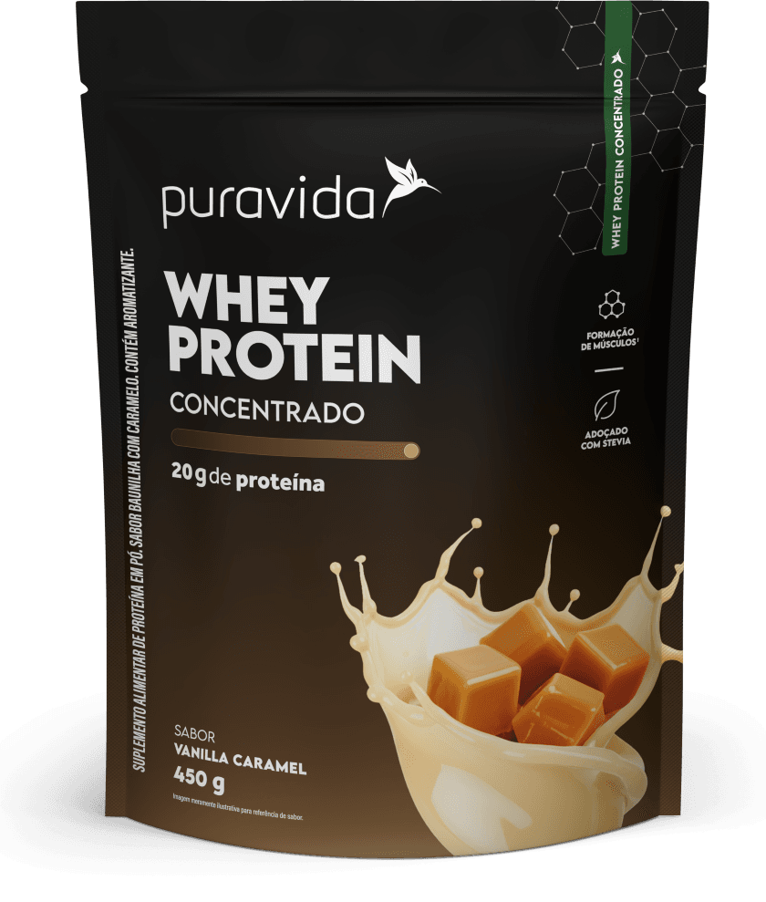 Whey Protein Concentrado sabor Vanilla Caramel 450 g Pouch de Whey Protein Concentrado sabor Vanilla Caramel 450 g